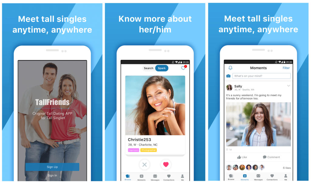 TallFriends, la app de citas para gente alta