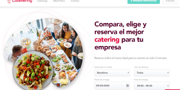 Catevering, la startup para comparar caterings, consigue medio millón de euros de financiación