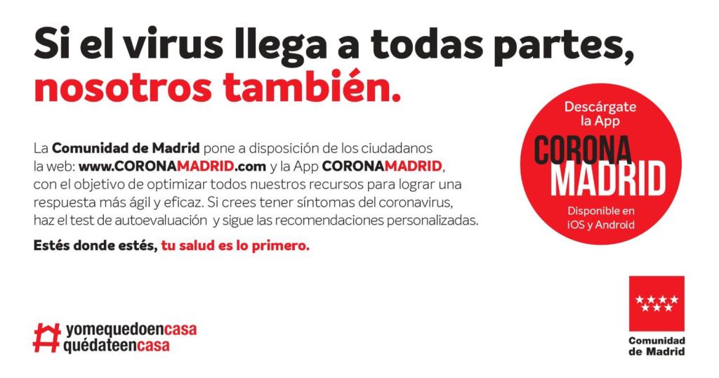 La app AsistenciaCovid19 se renombra como Coronamadrid
