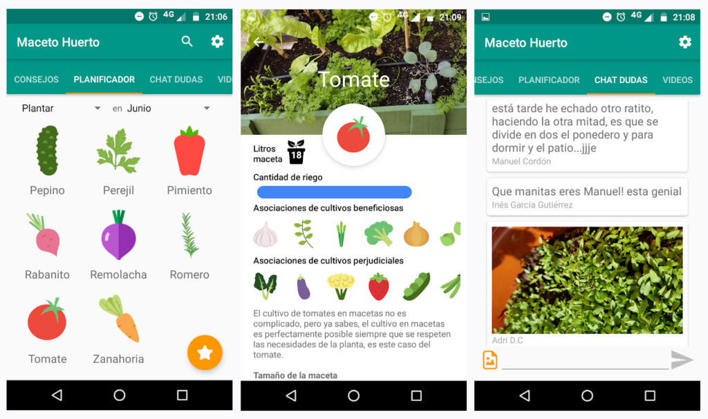 Maceto Huerto, la app para cultivar frutas y verduras en tu terraza