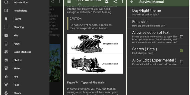 Offline Survival Manual, un manual de supervivencia en tu móvil sin conexión a Internet