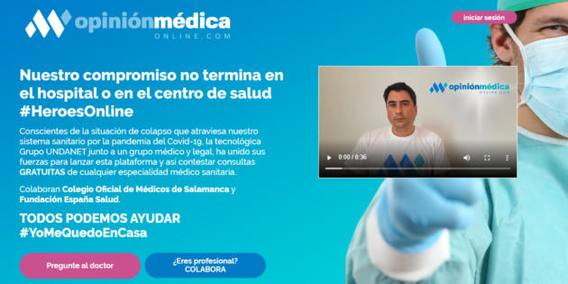 En esta web los médicos responden tus consultas de manera gratuita durante la cuarentena