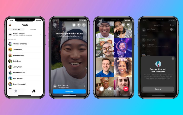 Facebook presenta Messenger Rooms, una herramienta para hacer videollamadas grupales