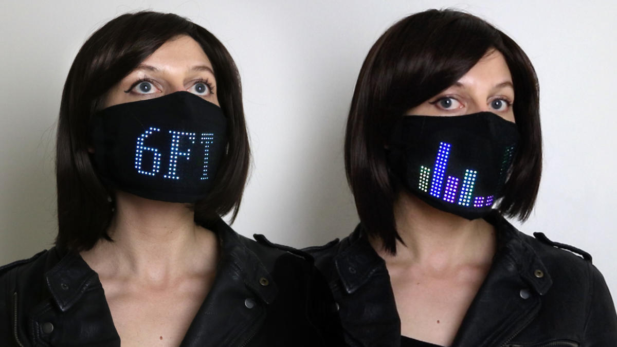 LED Matrix Face Mask, una mascarilla con panel luminoso controlable a través de una app