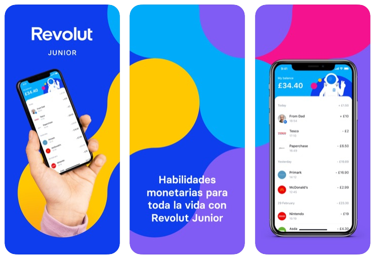 Revolut lanza Revolut Junior, su app para usuarios de 7 a 17 años