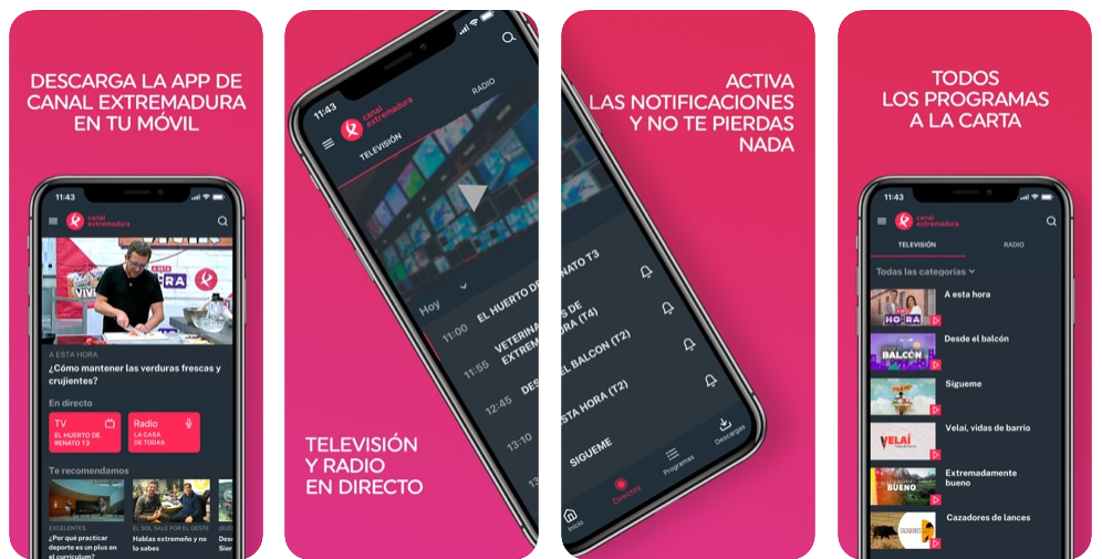 Canal Extremadura estrena aplicaciones móviles