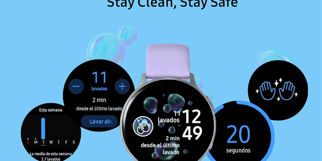 Hand Wash, la app para smartwatches de Samsung que te recuerda que te laves las manos