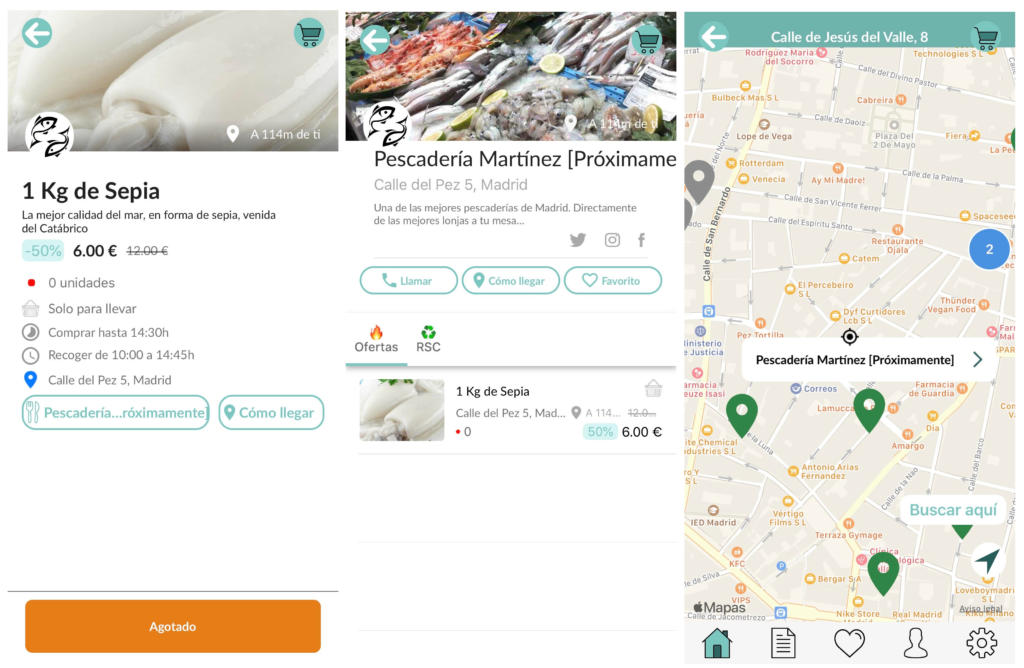 Una app permite por primera vez comprar pescado que está a punto de caducar a precios más baratos