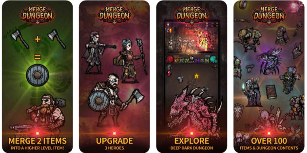 El juego de mazmorras Merge Dungeon, ya disponible para iOS y Android