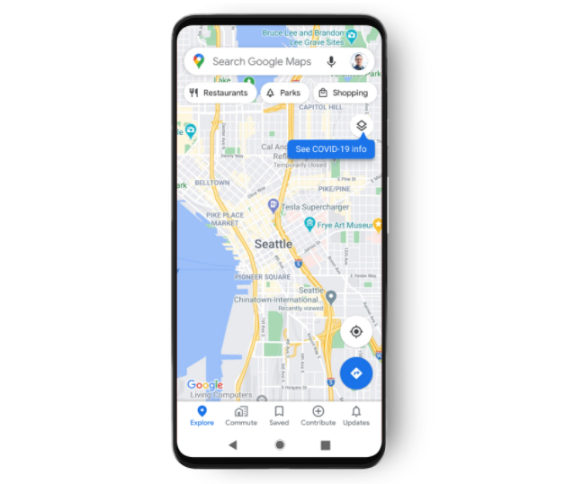 Google Maps incorpora una función para mostrarte las zonas con rebrotes