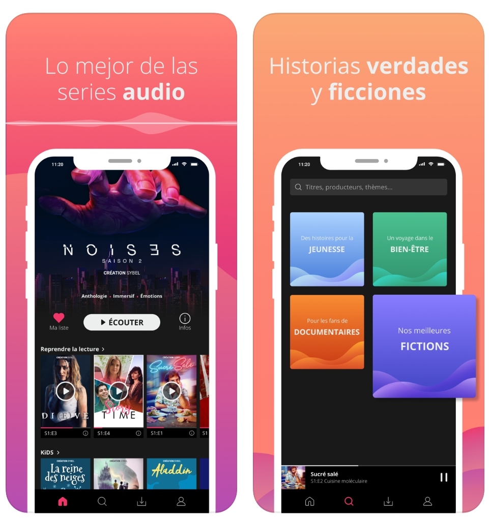 La app de audioseries Sybel llega a España