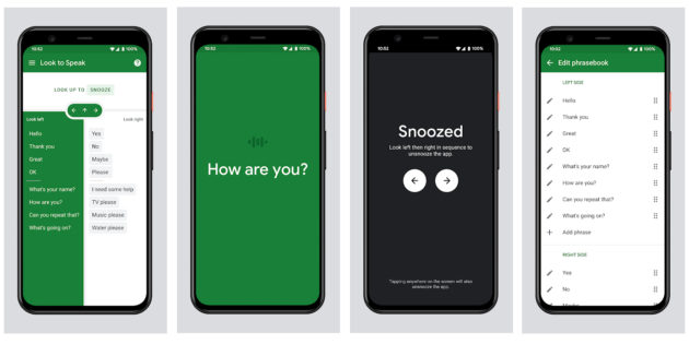 Google lanza Look to Speak, una app para poder comunicarse con la mirada