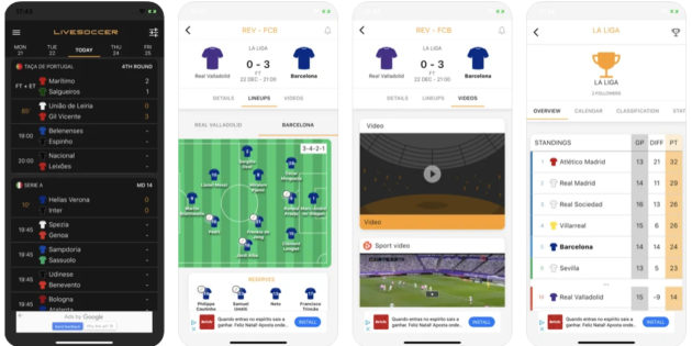La app para seguir resultados de fútbol LiveSoccer se renueva en iOS y Android