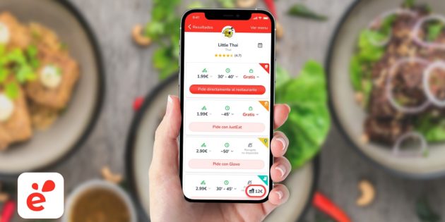 Esta app te permite comparar los costes de envío de los distintos servicios de comida a domicilio