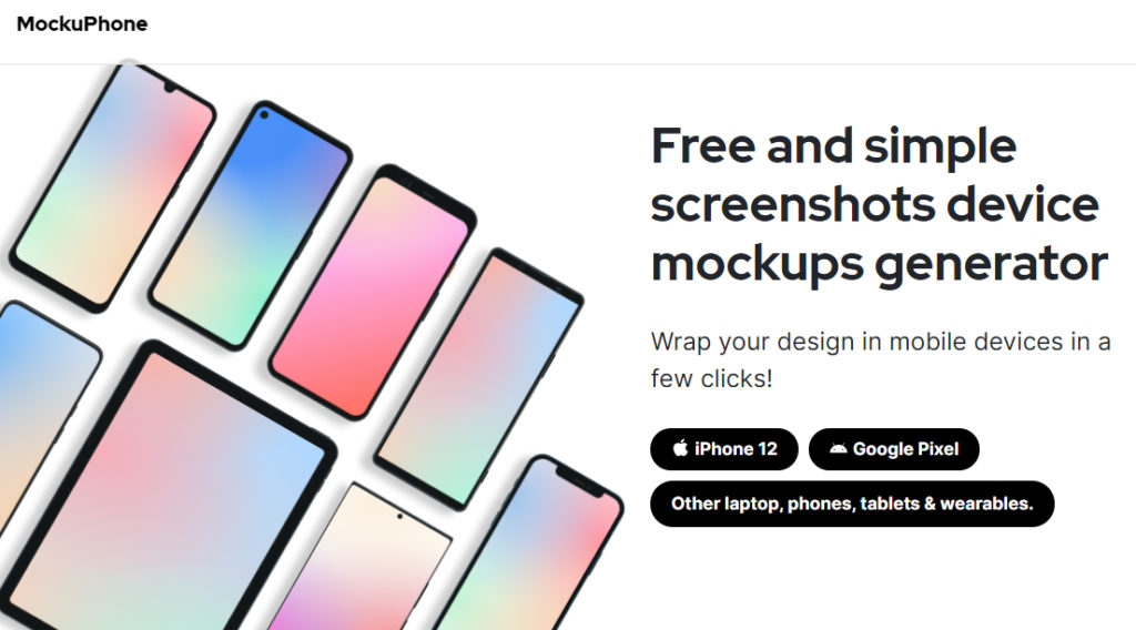 MockUPhone te permite hacer mockups de tus apps o imágenes en el smartphone que quieras