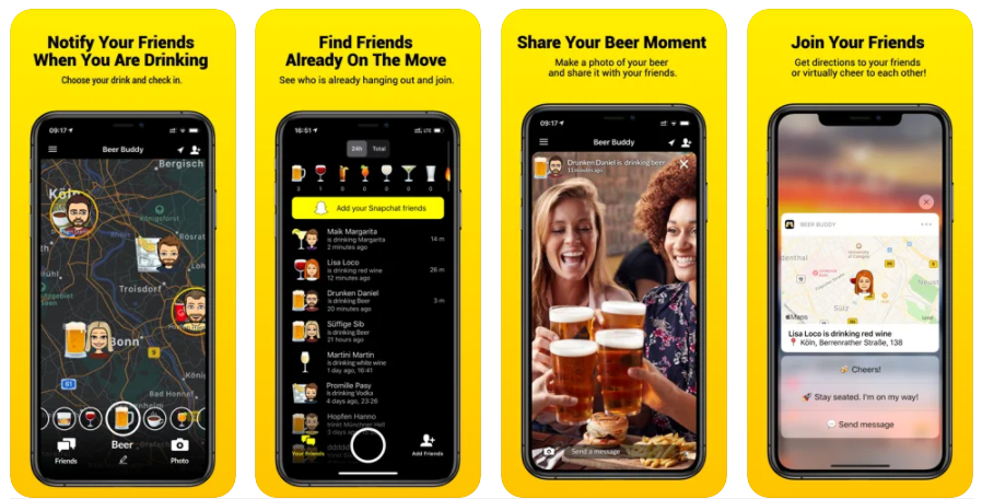 Beer Buddy, la red social para saber cuándo, dónde y qué beben tus amigos