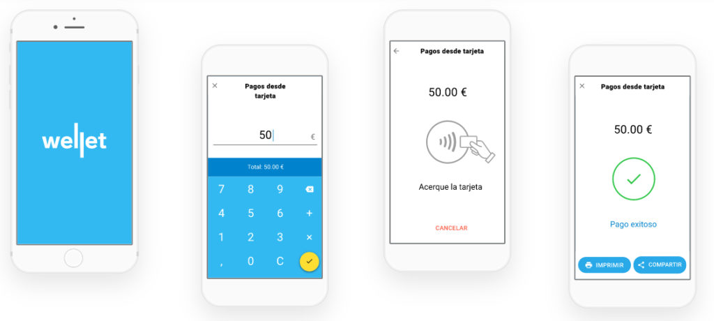 Wellet convierte cualquier smartphone en una TPV para recibir pagos con tarjeta