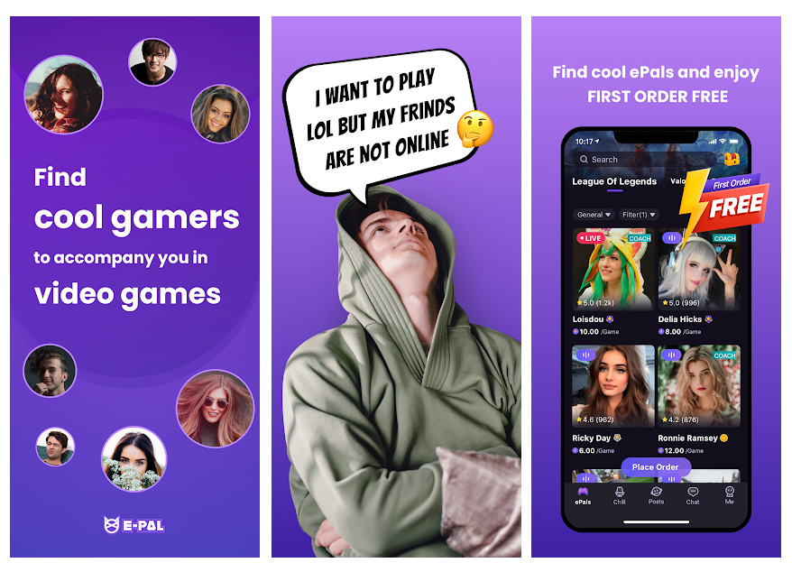 E-Pal, la app para gamers que buscan compañero o compañera de partida :  Applicantes – Información sobre apps y juegos para móviles
