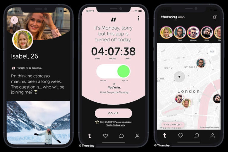 Thursday, la app de dating con la que solo puedes ligar