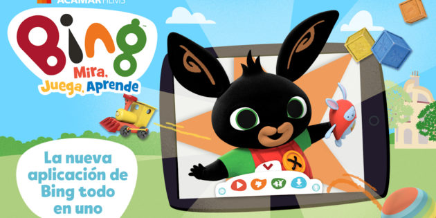 La popular serie para niños pequeños Bing lanza su app oficial Bing: Mira, Juega, Aprende