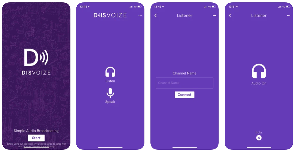 DisVoize, una app para emitir audio a distancia en eventos y visitas guiadas