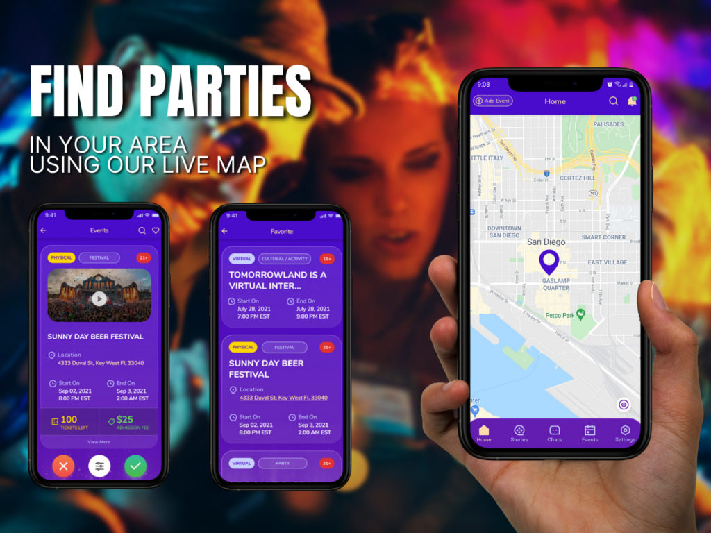 Where´s the party (WTP), la app que te permite encontrar fiestas y eventos por geolocalización