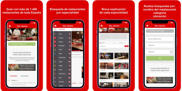 Esta app te permite encontrar los mejores restaurantes japoneses de España