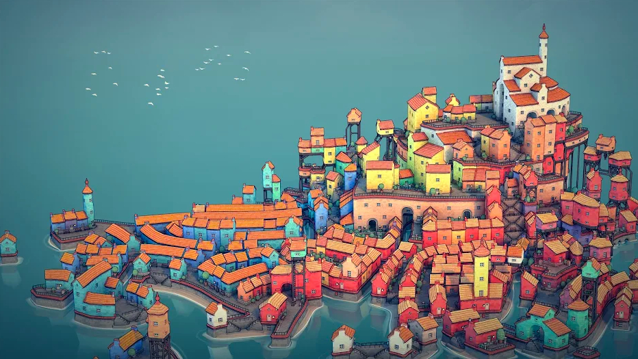 El relajante city builder Townscaper por fin está disponible para Android