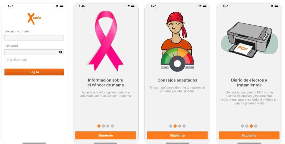 Xemio, la app que ayuda a entender los efectos de la quimio a pacientes con cáncer de mama