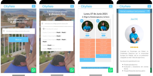 Cityfisio, la app para pedir un fisioterapeuta a domicilio