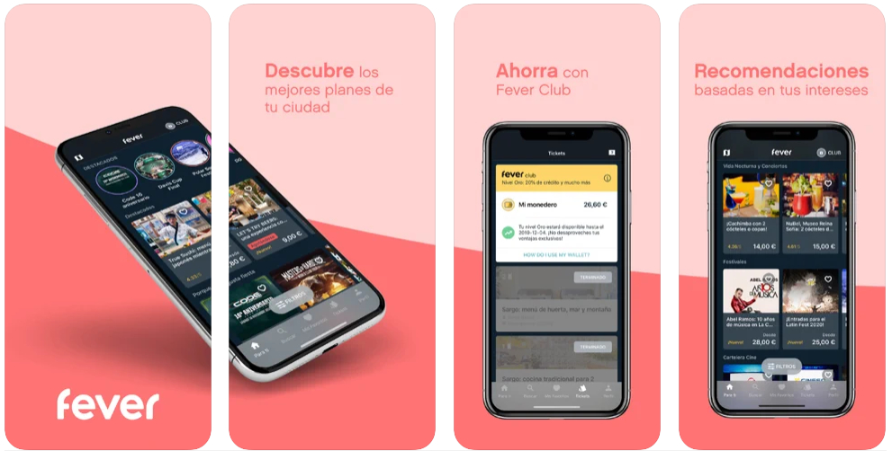 La app de planes Fever se estrena como unicornio : Applicantes –  Información sobre apps y juegos para móviles