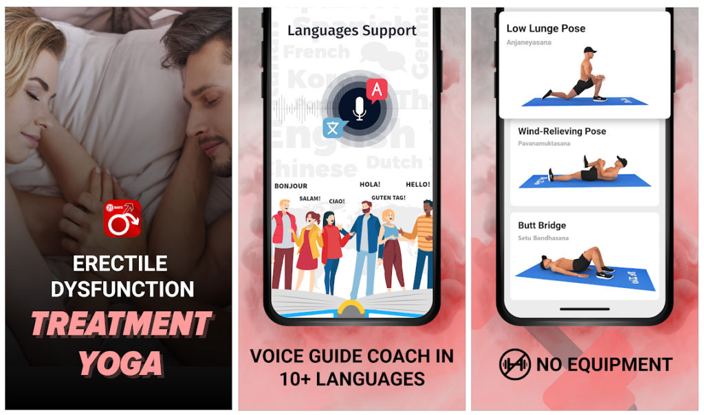Esta app te ayuda a tratar tu disfunción eréctil con yoga
