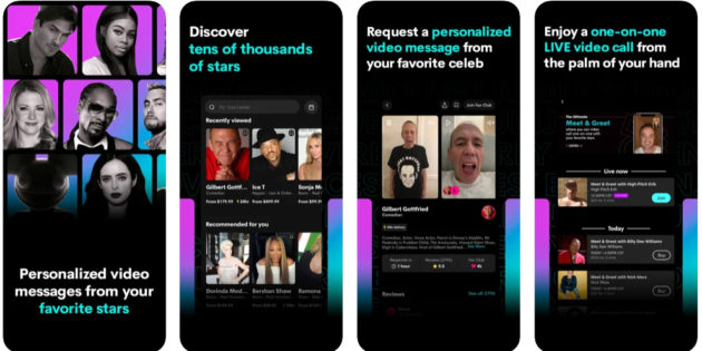 Cameo, la app de vídeos de famosos bajo petición, aterriza en España