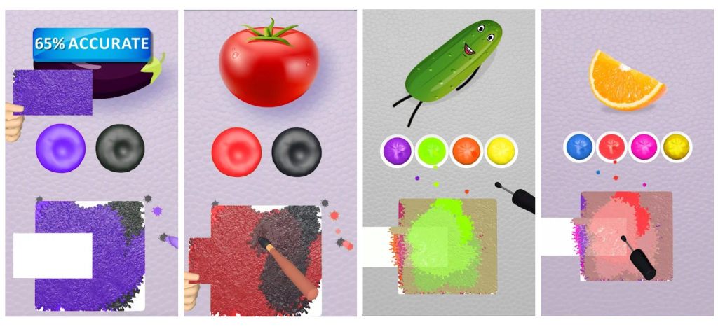 Color Match, el juego donde tienes que mezclar colores para emular verduras y frutas