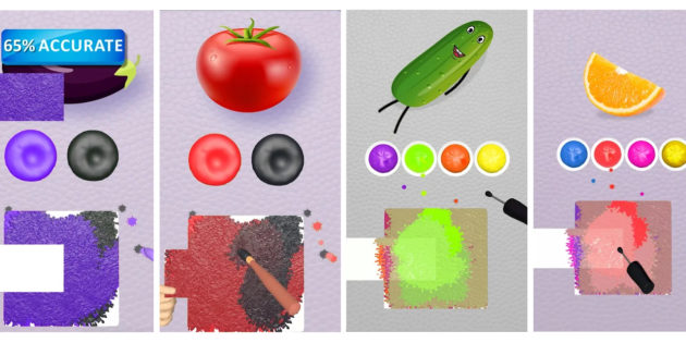 Color Match, el juego donde tienes que mezclar colores para emular verduras y frutas