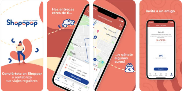 La app de delivery colaborativo Shopopop se estrena en el mercado español