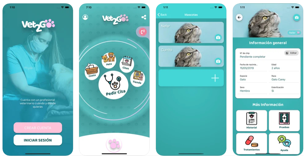 Pide un veterinario a domicilio con la app Vet2Go