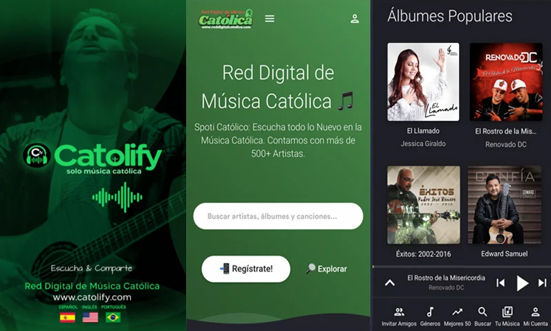 Llega Catolify, el Spotify exclusivo de la música católica