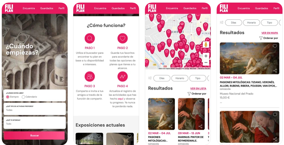 Nace Filiplan, una app para encontrar planes culturales en Madrid y pronto en otras ciudades