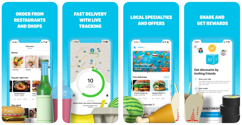 Así es Wolt, la app de delivery que llega donde Glovo no lo hace