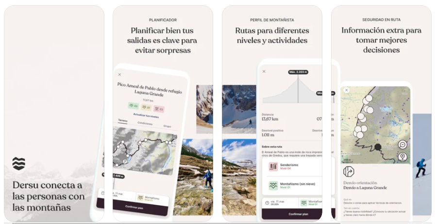 La app para planificar rutas de montaña Dersu cierra una ronda de 1 millón de euros