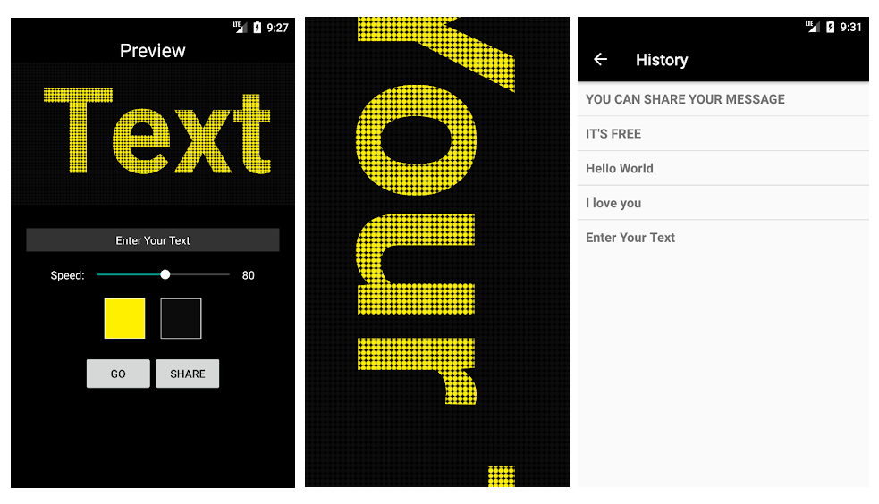 Letrero LED Digital, la app para convertir tu móvil en un cartel luminoso