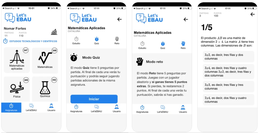 Let´s EBAU Selectivitime, la app que gamifica las pruebas de Selectividad