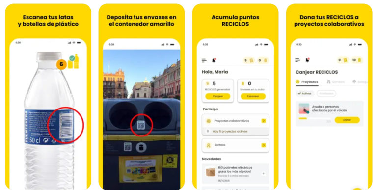 RECICLOS, La App Que Premia A Los Ciudadanos Por Reciclar : Applicantes ...