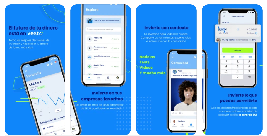 Nace Vesto App, una plataforma española para aprender a invertir