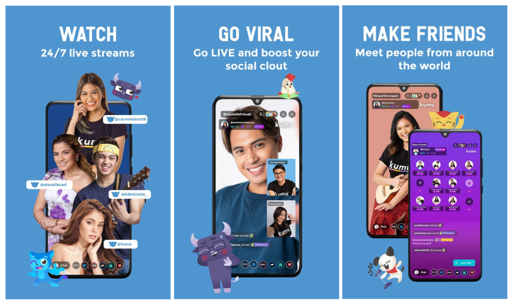 Kumu, la red social para unir a filipinos de todo el mundo con directos