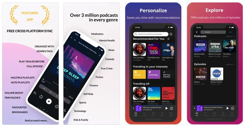 Podurama, la app definitiva para que organices tus podcasts