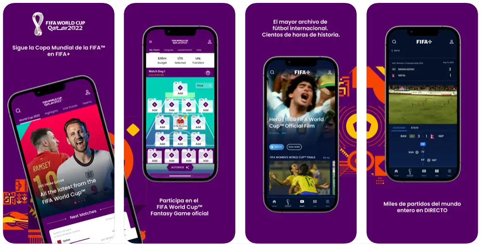 FIFA+, la app para que no pierdas detalle del Mundial de Fútbol de Qatar