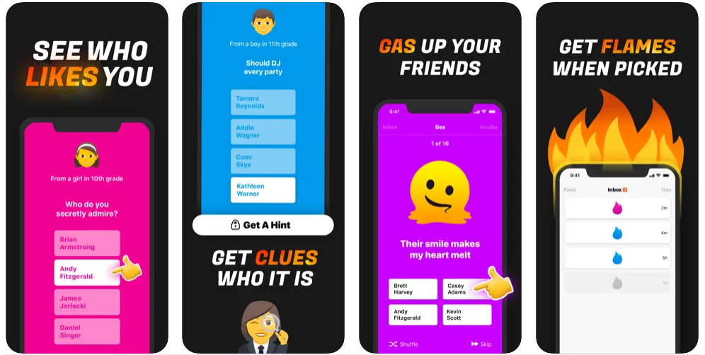 Gas, una app para saber de quién eres crush que triunfa en EE.UU