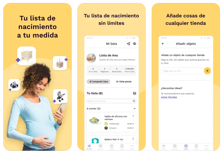 HelloBB te permite crear listas de nacimiento con todo lo que necesita tu bebé